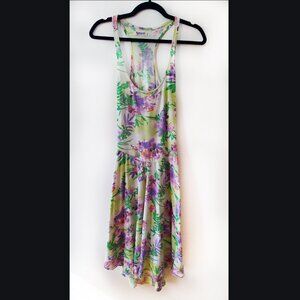 Garage Floral Dress with Cut-out Back